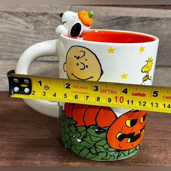 Super Cute Charlie Brown & Friends  in a Pumpkin 🎃 patch  MUG - NEW - Picture 11 of 11